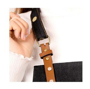 Delantal de cocina de algodón de alta calidad Chef cocina delantal de algodón de poliéster impermeable con bolsillos para Mujeres Hombres de BD - Product Image 5