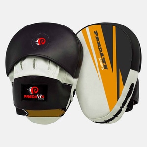 Mitaines de mise au point en cuir de vachette véritable sur mesure nouveau Design noir doux imprimé poinçonnage mitaines d'entraînement de boxe pour le sport - Product Image 3