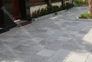 Tuile en pierre bleue entièrement martelée de brousse de haute qualité belle couleur pour l'immeuble de bureaux de villégiature en plein air moderne calcaire exquis - Product Image 2