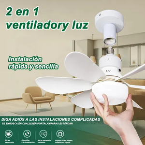 Cozylady Focos LED para Ventiladores 48W Luz LED E26/E27 3000K-6500K con Lámpara de Ventilador de 52cm Luz Cálida y Luz Blanca - Product Image 3