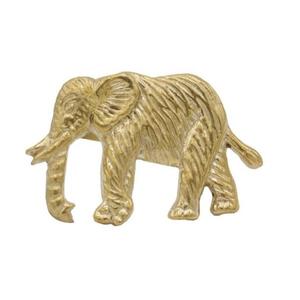 Élégant logo personnalisé imprimé à la main classique vintage élégant personnalisé unique moderne métal éléphant anneaux de serviette de mariage - Product Image 1