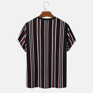 เสื้อยืดผ้าฝ้าย100% สำหรับผู้ชายดีไซน์เรียบง่ายพิมพ์โลโก้ดิจิทัลผ้าถักใหม่ - Product Image 2