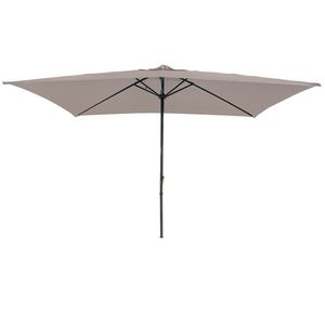 Ombrellone da Giardino Pieghevole 3x2 m Grigio Tortora Design Moderno in Poliestere, Ombrellone da Esterno 3m per Palestra Hotel Ristorante Spiaggia Parco con Base - Product Image 1