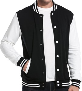 Vente chaude Personnalisé Cool Style Hommes Hiver Baseball Bomber Varsity Vestes Casual Toile Tissu Lettre Homme Veste - Product Image 6