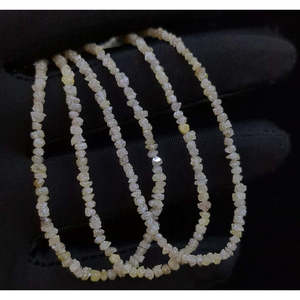 Perles de diamant jaune clair fantaisie 100% naturelles non taillées 2-3 mm, qualité AAA+, pépites brutes de haute qualité pour la fabrication de bracelets - Product Image 2