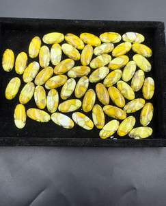 Piedra preciosa suelta cabujón de corte ovalado turquesa Dalia miel natural al por mayor para la fabricación de joyas - Product Image 4