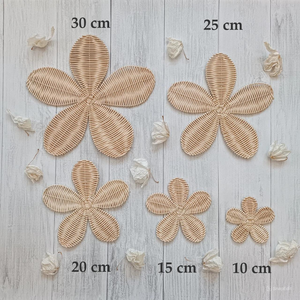 Decoración de Pared de Ratán Natural con Diseño Floral Art Deco, Ecológica y Hecha a Mano, para Diwali, Ramadán, Bodas, Pascua, Cumpleaños, Regreso a Clases - Product Image 6