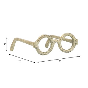 Elegant Golden Metal <b>Eyewear</b> Table Object Modern Decorative Sculpture Adds Stylish Artistic Flair To Any Room - Product Image 6