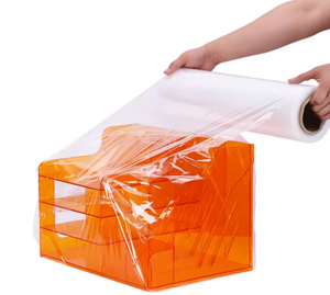 Emballage d'enveloppe extensible industriel de taille personnalisée sac à fermeture éclair en film étirable en PVC solide prévention des dommages utilisation de gelée stock important LOTS - Product Image 5