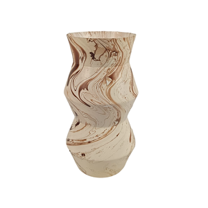 Vaisselle en fer Vase à fleurs en métal moderne et élégant avec revêtement en poudre fini pour la décoration Vase en métal en fer fini bronze antique plaqué - Product Image 1