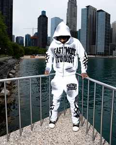 Ensembles deux pièces brodés personnalisés pour hommes Nouveau design Survêtements en coton épais Ensemble de survêtements avec appliques respirantes et patchées - Product Image 5