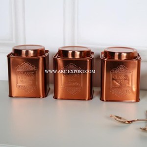 Trending Dresigning Handmade Table Ware Tin Pots Latest Hot Sale Decorative Kitchen Ware Tea Sugar and Coffee Container Supplies - Product Image 6