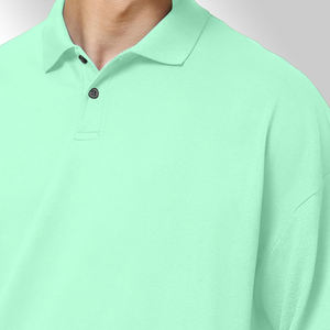Vente en gros design personnalisé polos en polyester pour hommes grande taille brodés en jersey respirant à manches courtes à prix réduit - Product Image 5