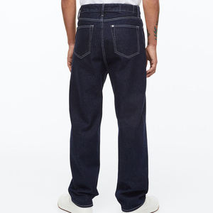 กางเกงผ้ายีนส์ผู้ชายขาตรงลำลองเอวปานกลางระบายอากาศได้ดีดีไซน์แบบทึบสไตล์ล่าสุดขายส่งขนาดกลาง - Product Image 6