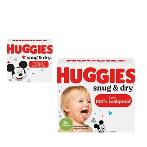Huggies Snug & Dry Baby Pañales, Tamaño 5 (27 + Lbs), 68 Ct - Product Image 1