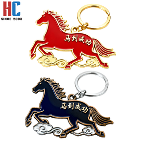 Porte-clés <span class=keywords><strong>Cheval</strong></span> en Métal Émaillé Moderne Personnalisé, Fabrication Usine (23 Ans d'Expérience), Plaqué Or, Cadeau d'Entreprise Porte-Bonheur pour le Nouvel An Chinois 2026 - Product Image 4