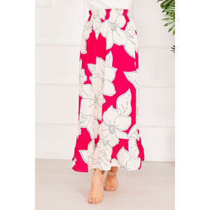 Floral Patterned Chiffon <b>Skirt</b> Natural Waistline Digital Print Breathable Short Length for Formal European for Spring Winter - Product Image 4