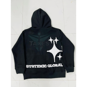 Sweats à capuche zippés surdimensionnés confortables et personnalisés pour hommes, 100 % coton, broderie personnalisée, vente en gros de sweats à capuche zippés pour hommes - Product Image 2