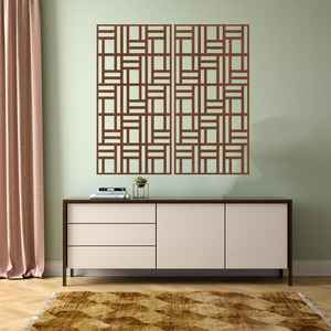 Tenture murale en bois faite à la main de qualité supérieure pour intérieurs minimalistes Textile décoratif Art déco célébrations d'anniversaire - Product Image 1