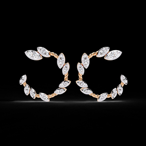 Gorgeous 925 Sterling Silver and Round Brilliant Cut <b>Moissanite</b> Diamond With VVS Clarity Womens <b>Earrings</b> for Occasionally Wear - Product Image 2