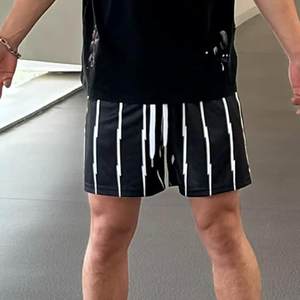 Vente en gros de shorts de basket-ball en maille pour hommes, vêtements de sport BSCI de haute qualité avec broderie, taille plus, avec poches, style - Product Image 5