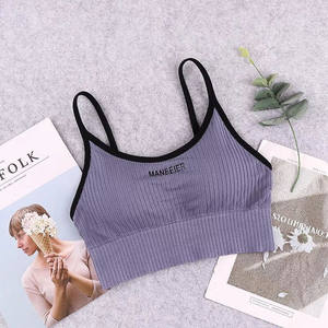 Nuovo Reggiseno Sportivo da Donna Taglia XS in Cotone, Comodo e Traspirante, Top Corto Sexy con Design Stampato per Palestra e Attività Sportive - Product Image 5