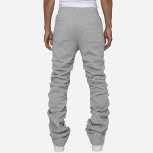 2025 Top Trending Men's Stacked Joggers Custom Design Pocket Sweatpants Cargo Pants Flare Trousers Street Wear - Product Image 4