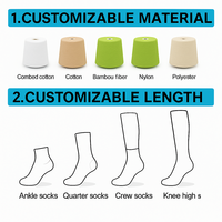 Chaussettes de football d'hiver à revers, absorbantes, respirantes, à motif écossais, en coton, une paire
