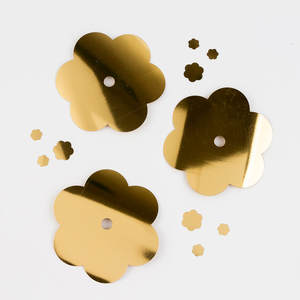 เลื่อมรูปร่างพิเศษหลุมศูนย์กลางสีโลหะ, selanusa - Product Image 1