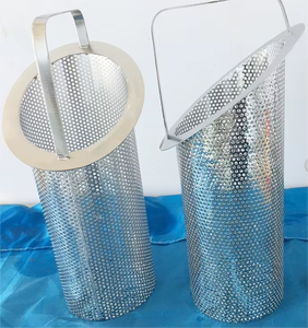 Cilindro de filtro perforado de acero inoxidable resistente a altas temperaturas Malla de malla de alambre de tratamiento de agua industrial a prueba de herrumbre - Product Image 6
