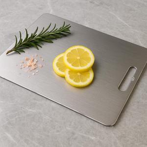 Planche à découper de cuisine en acier inoxydable durable, planche multifonction pour légumes, fruits, viande et préparation alimentaire quotidienne - Product Image 1