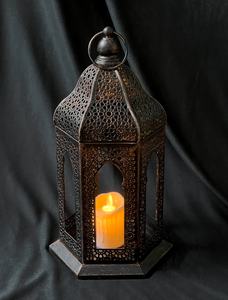 Últimas Novedades 2025: Linternas Hexagonales de Metal y Vidrio Marroquíes, Hechas a Mano, de Cobre Antiguo, para Decoración de Mesa Navideña, A.K. - Product Image 6