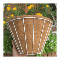 Pot Sabut Kelapa Ramah Lingkungan Alami Biodegradable untuk Penggunaan di Kebun, Retensi Air Tinggi untuk Bibit, Tanaman, & Bunga