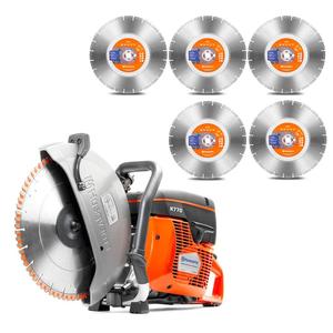 Husqvarna K770 14 "3.7kW 350mm Power Cutter Scie à béton Lot de 5 lames diamantées Alimenté par batterie OEM Personnalisable Garantie de 3 ans - Product Image 4