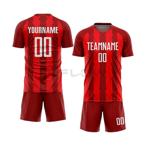 Camiseta de fútbol personalizada por sublimación completa personalizada de fábrica, conjunto de ropa de fútbol para hombre de 100% poliéster, uniforme de fútbol para hombre - Product Image 6