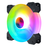 Ventilateur de boîtier PC en gros F011 Blanc RGB 120 mm 4 broches Dissipateur thermique en aluminium Ventilateur de refroidissement silencieux pour processeur