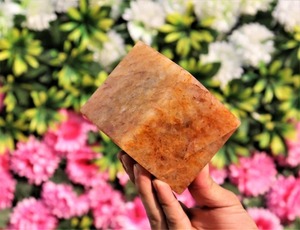 Quartz Doré Naturel Pierre Précieuse Cube Géométrie Sacrée Guérisseur Doré Quartz Cube Agate Grille Cristal Pierre Guérison Métaphysique - Product Image 2