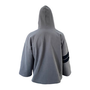 Sudadera con Capucha Personalizada con Logotipo para Hombre, Sudadera Holgada con Capucha y Cremallera Extraíble en las Mangas, Estilo Urbano, Hip Hop - Product Image 2