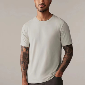 Camiseta versátil para hombre, proveedor de ropa de calle, traje de moda informal personalizado para gimnasio, salón, uso diario, venta al por mayor, suministro a granel - Product Image 1
