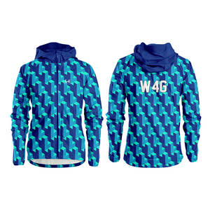 Veste de course légère en nylon 100% avec capuche, fermeture éclair, imperméable, respirante et coupe-vent, idéale pour le printemps - Product Image 3