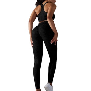 Customizable Two-Piece <b>Set</b> for Women Solid Pattern <b>Sexy</b> Sports <b>Bra</b> Shorts Front-Logo Yoga Wear Custom Logo Quick Dry Breathable - Product Image 2