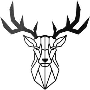 Arte de pared de hoja de decoración de ciervo de Metal negro moderno para sala de estar, oficina o dormitorio, acento de pared versátil colorido elegante - Product Image 6