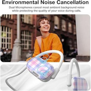 UU000155 Auricolari Sportivi Wireless Bluetooth Open-Ear con Doppio Microfono e Conduzione Aerea Reale Compatibili - Product Image 4