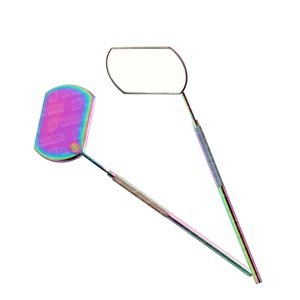 Miroir cosmétique portatif multifonctionnel à longue poignée pour l'extension de cils de maquillage faux cils greffant des outils de beauté - Product Image 6