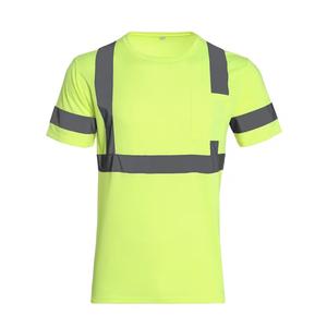 Vêtements de sécurité réfléchissants à haute visibilité en maille respirante, t-shirt à séchage rapide à haute visibilité - Product Image 3