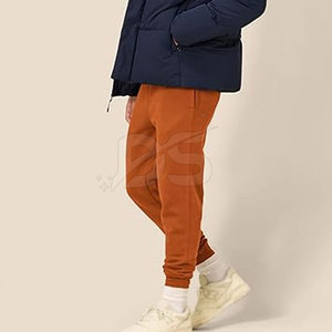 กางเกงจ็อกเกอร์เอวกลางสำหรับผู้ชาย ผ้าฝ้าย 100% นุ่ม สวมใส่สบาย น้ำหนักเบา ไม่ยับ แห้งเร็ว บริการ OEM ทรงพอดีตัว เหมาะสำหรับใส่ในชีวิตประจำวัน - Product Image 4