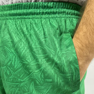 กางเกงขาสั้นผู้ชายไซส์ใหญ่ ผ้าตาข่ายโพลีเอสเตอร์เนื้อแน่น ระบายอากาศ แห้งเร็ว มีเชือกผูกเอว บริการ OEM มีกระเป๋า - Product Image 4