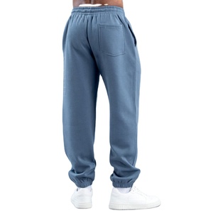 Custom Logo Men <b>Jogger</b> Sweatpants 80% Cotton 20% <b>Polyester</b> Breathable Oversized Plain Training Loose Fit for Spring Casual Wear - Product Image 2