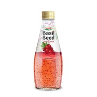 Jus de fruits frais pressé Nawon, certifié ISO, purée de graines de basilic, bon pour la santé, bouteilles en verre 290 ml, prix abordable