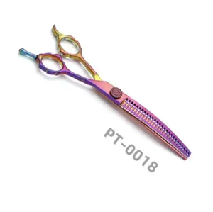 Ensembles de ciseaux de toilettage professionnels pour animaux de compagnie de haute qualité ciseaux de coupe cisailles incurvées chiots chiens ciseaux amincissants - Product Image 3